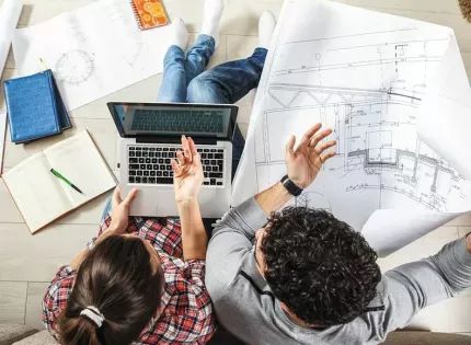 Offene Küche mit Kücheninsel